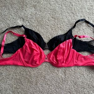 NWT Victoria’s Secret 38DD Fabulous Unlined Semi Demi Lot of 2